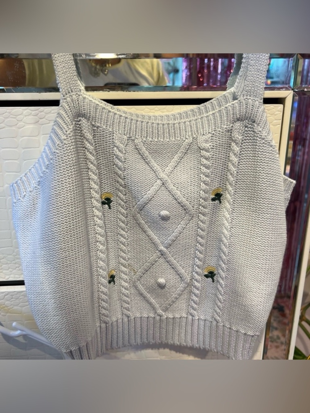 Wild Fable Knit Crop Sweater Fairycore Cottagecore Y2K XXL